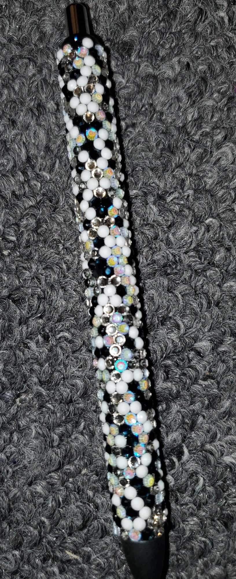 Custom glass rhinestone pen